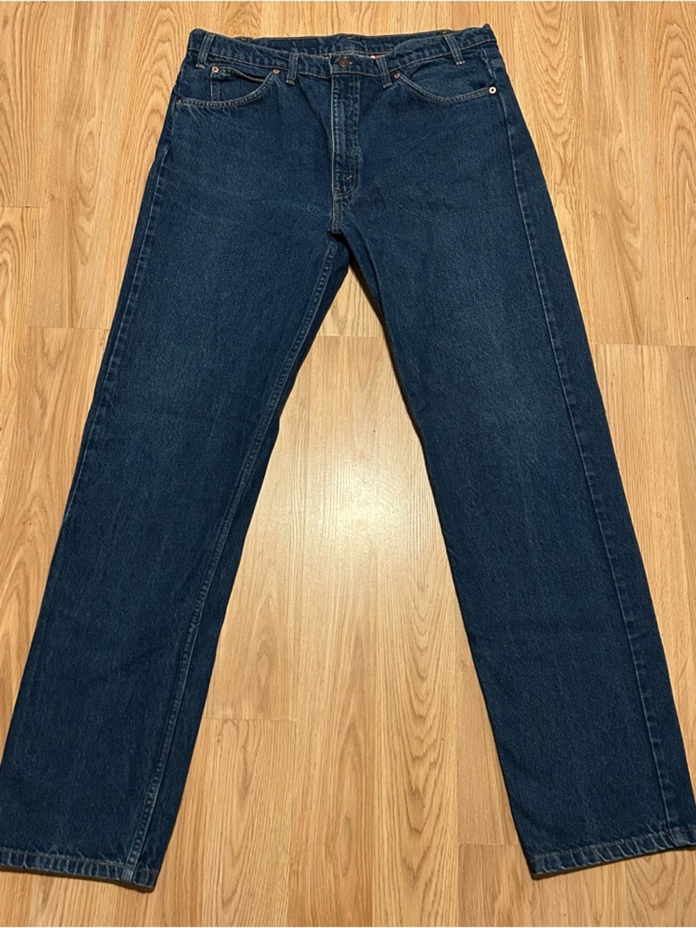 Vintage Levi’s 505 Orange Tab Jeans Men’s 38x34 Dark Wash Work Vtg 90s